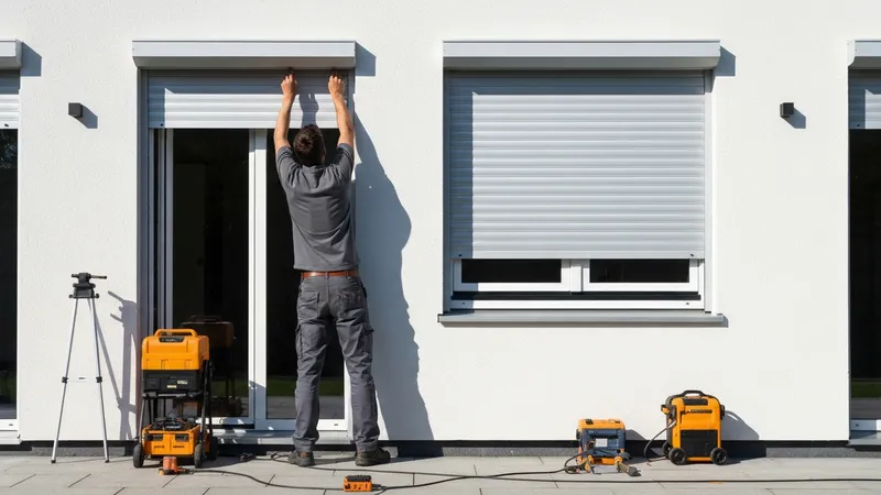 Étapes de l'installation des volets solaires